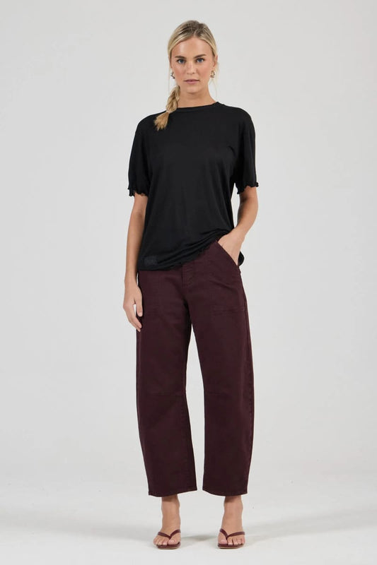 ROLLA'S Gigi Barrel Jeans DarkCherry