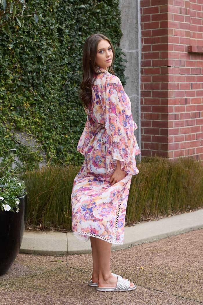 AUGUSTINE Ellie Kimono OSFA PeachFl