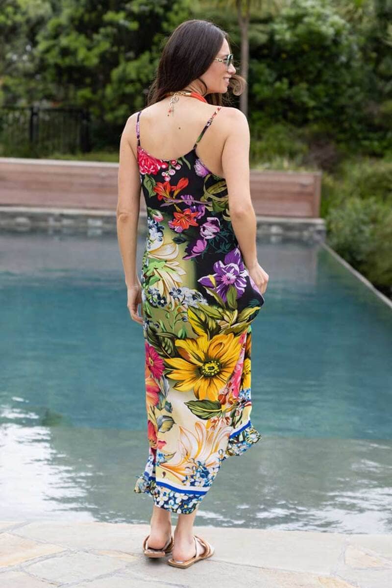 AUGUSTINE Maya Floral Dress Green