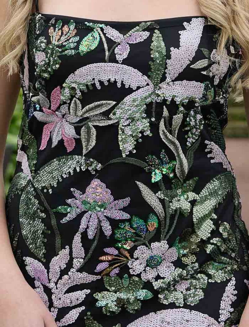 AUGUSTINE Imogen Seq Midi Dress Black