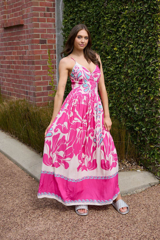 AUGUSTINE Fenella Maxi Dress Pink