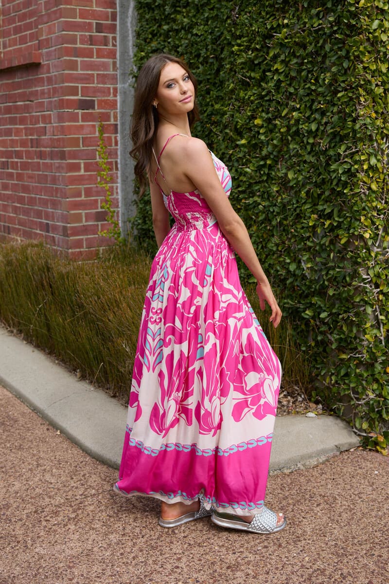 AUGUSTINE Fenella Maxi Dress Pink