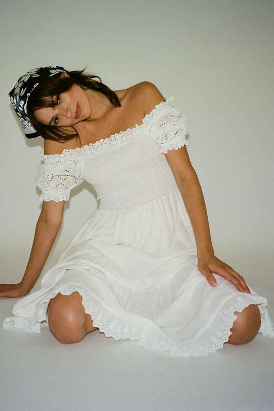 ROLLA'S Greta Lace Dress White