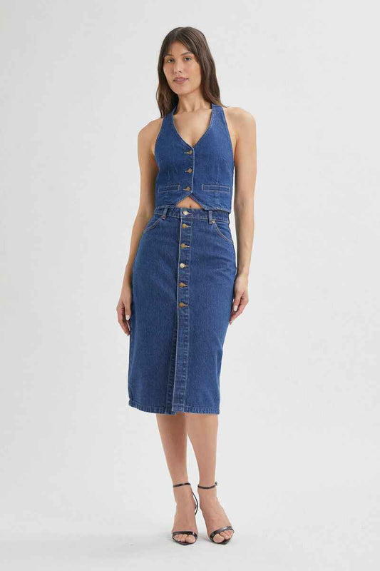 ROLLA'S Melrose Denim Skirt VBlue