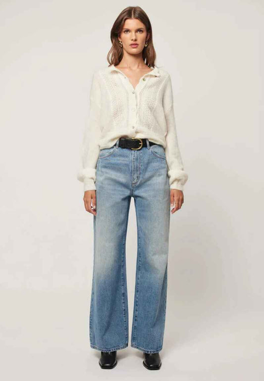 ROLLA'S Lace Knit Cardy Cloud