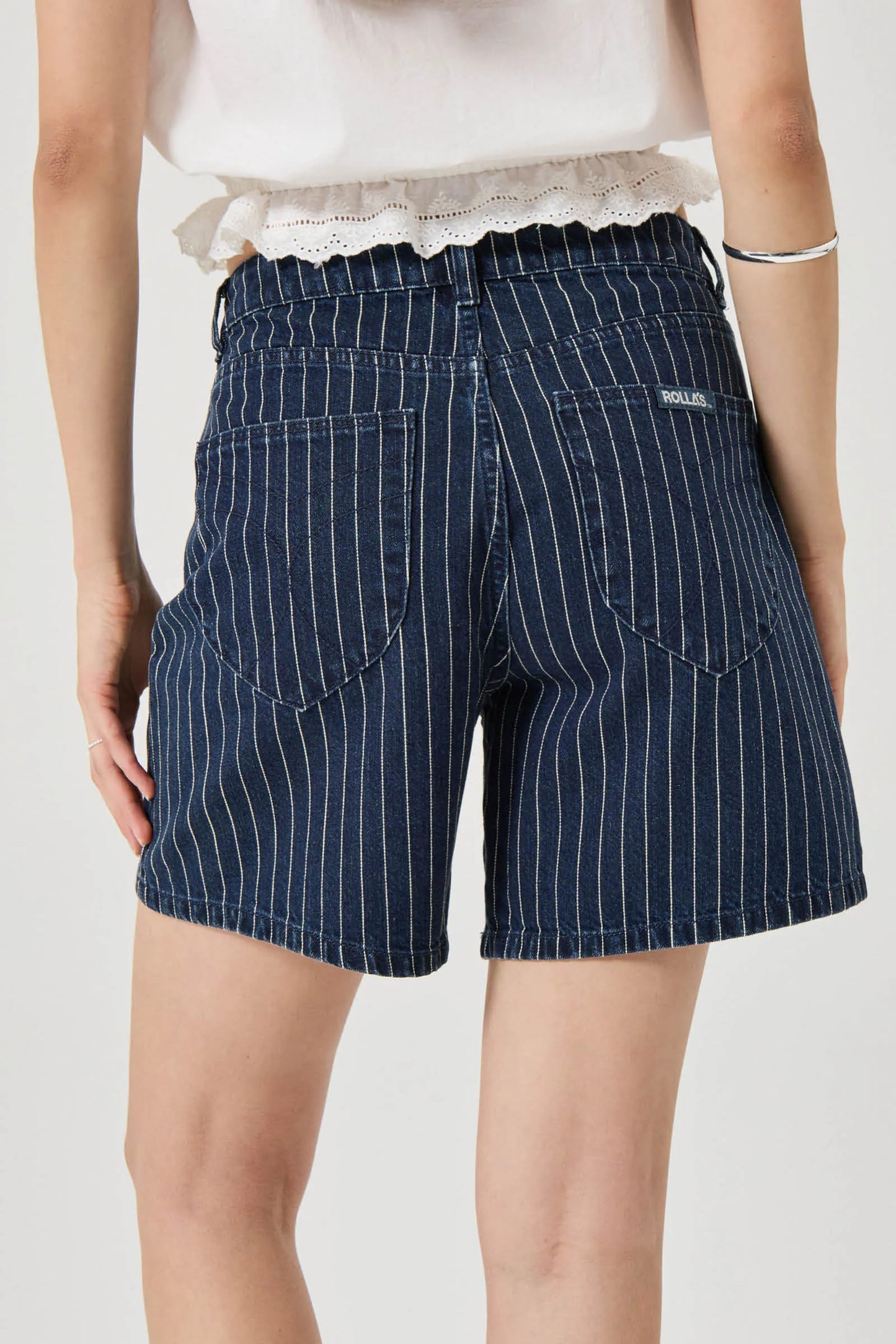 ROLLA'S 90's Relax MR Shorts IndigoStripe