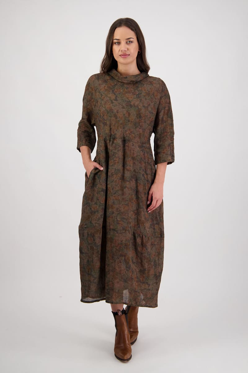 BRIARWOOD Rowena Ramie Dress VintFloral