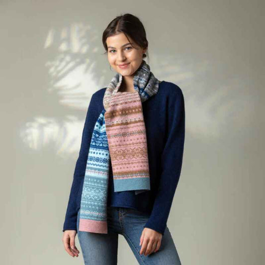 ERIBE Alloa Fairisle Scarf Dew