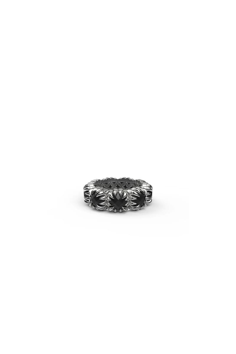 SGC Baby Claw Eternity Ring Black Onyx