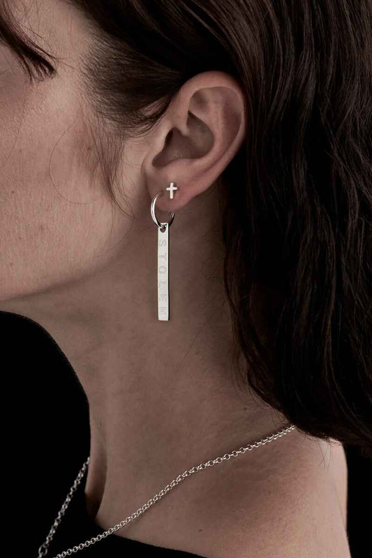 SGC Earrings Tiny Stolen Cross