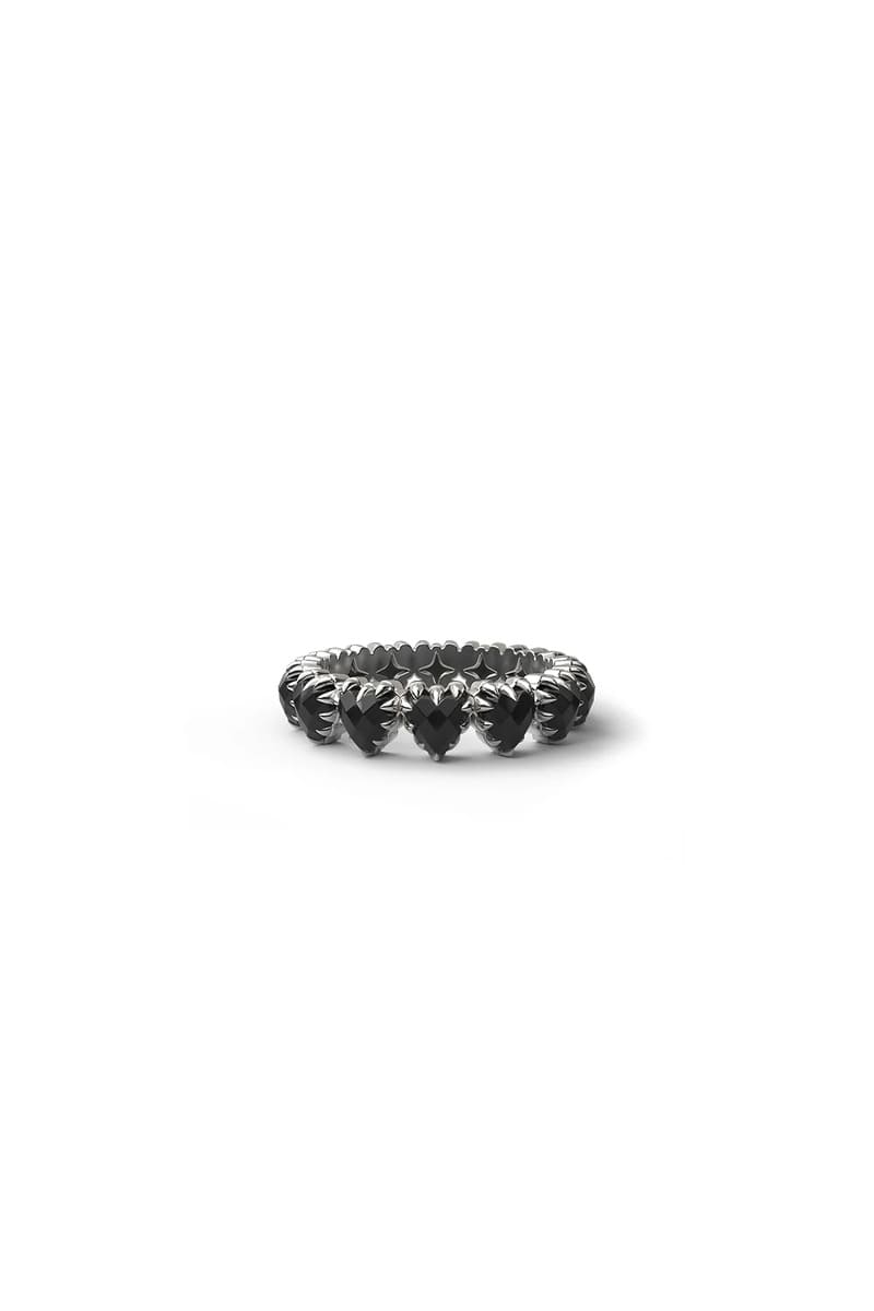 SGC Love Claw Eternity Ring Black Onyx