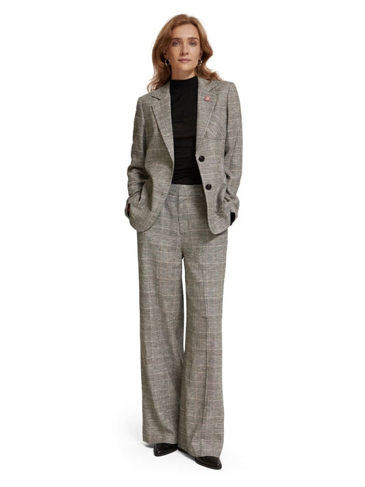 S&SODA Hana HRWL Pants PrWaleCheck Rose