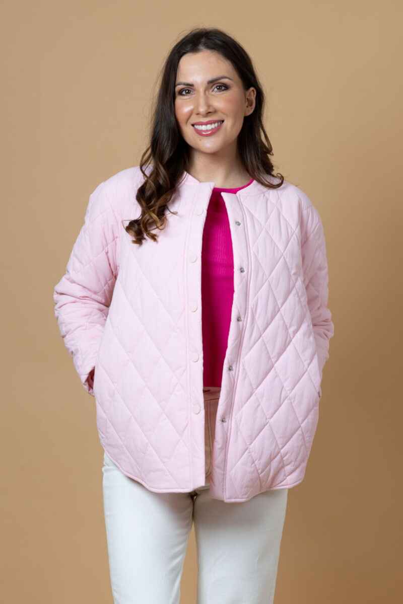 CHARLO Stevie Quilted Jacket Pink