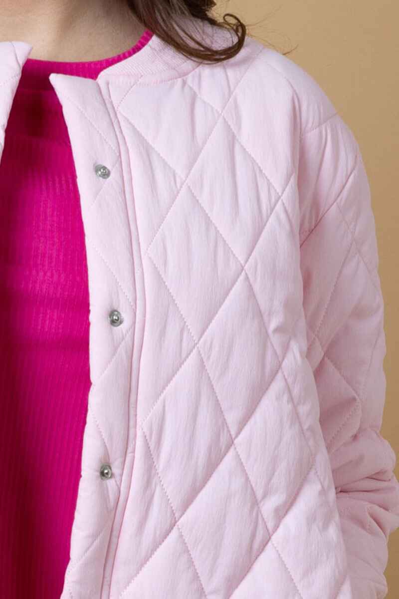CHARLO Stevie Quilted Jacket Pink