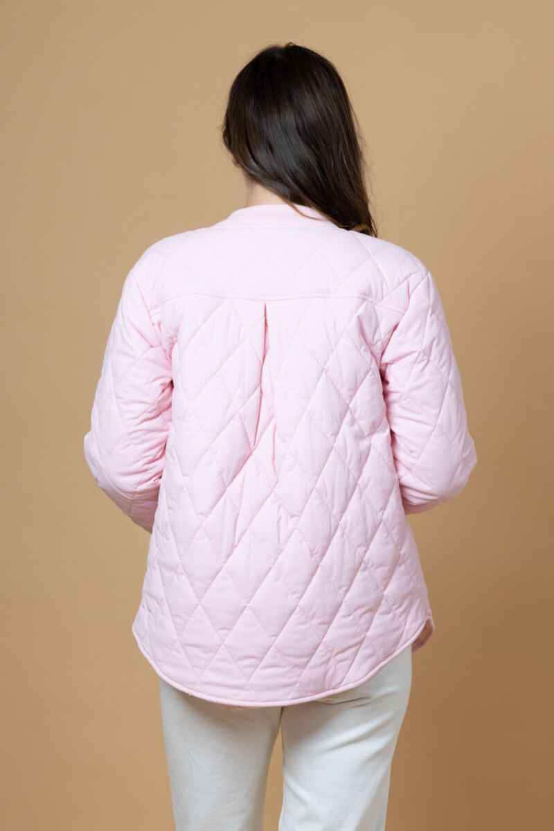 CHARLO Stevie Quilted Jacket Pink