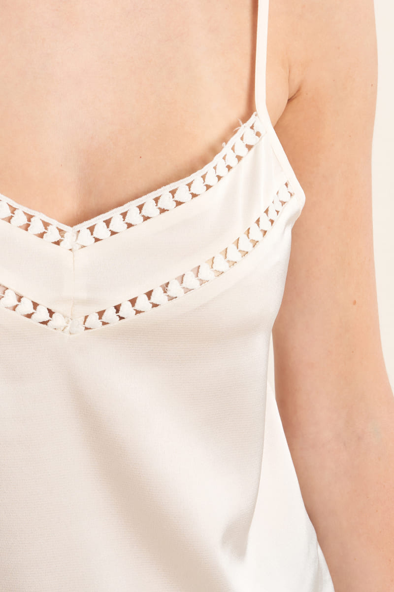 MOLLY BRACKEN Woven Camisole OffWhite