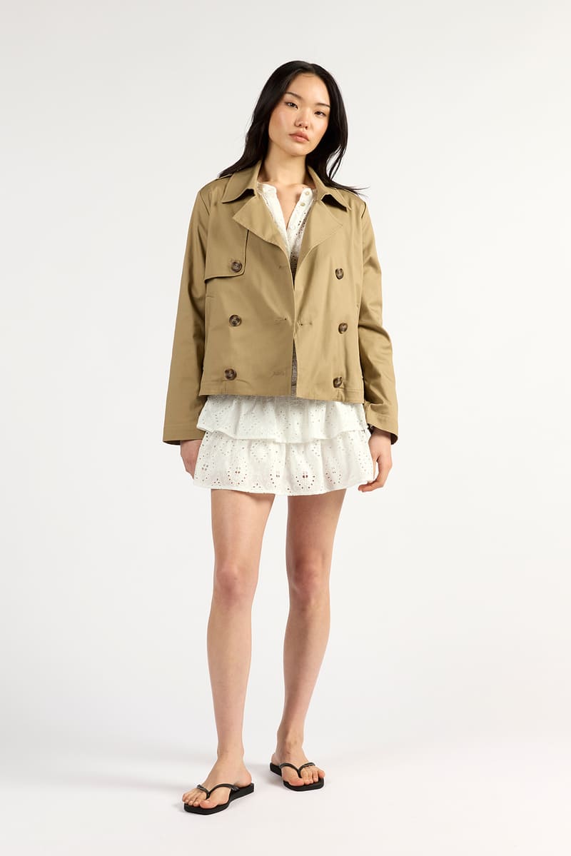 TUESDAY Crop Trench Camel