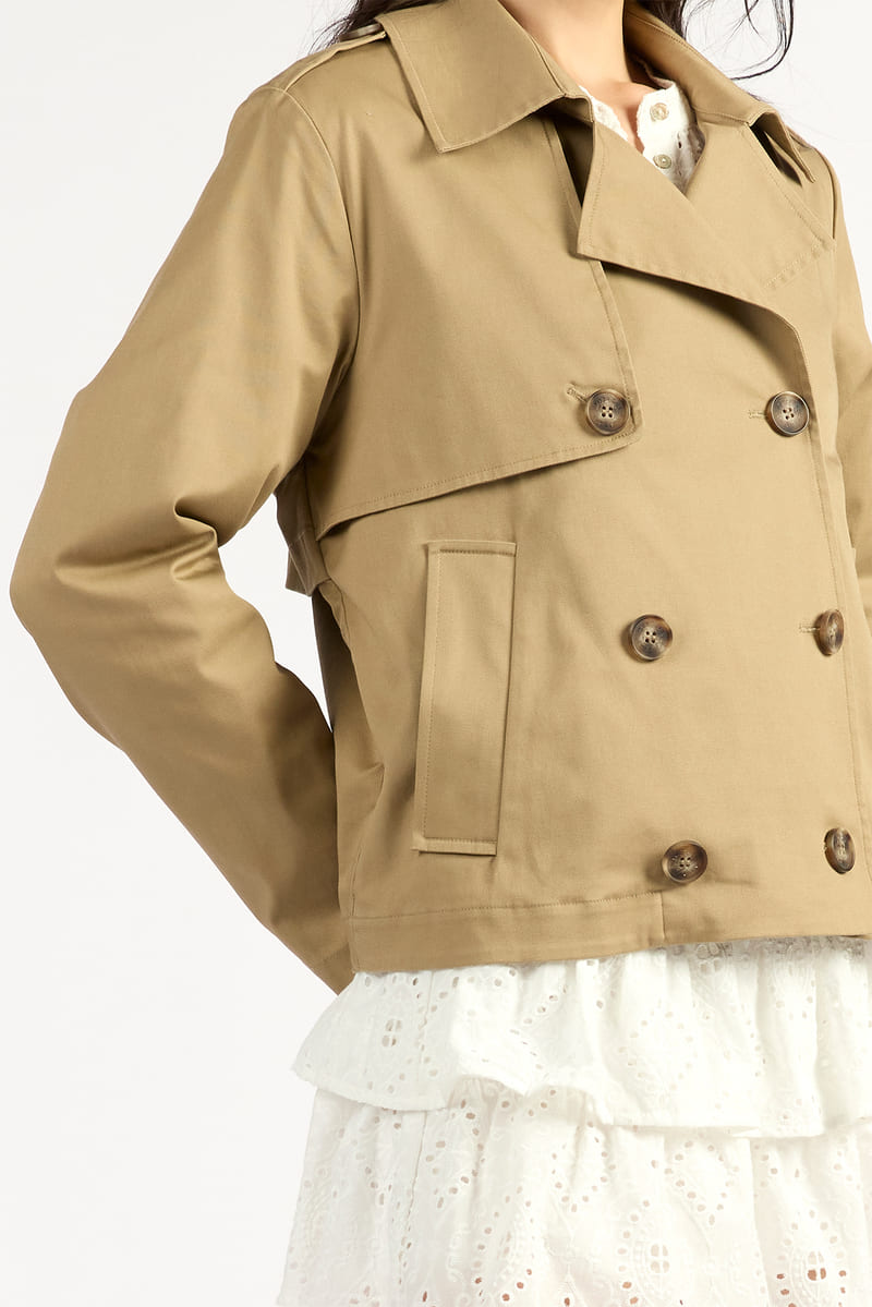 TUESDAY Crop Trench Camel