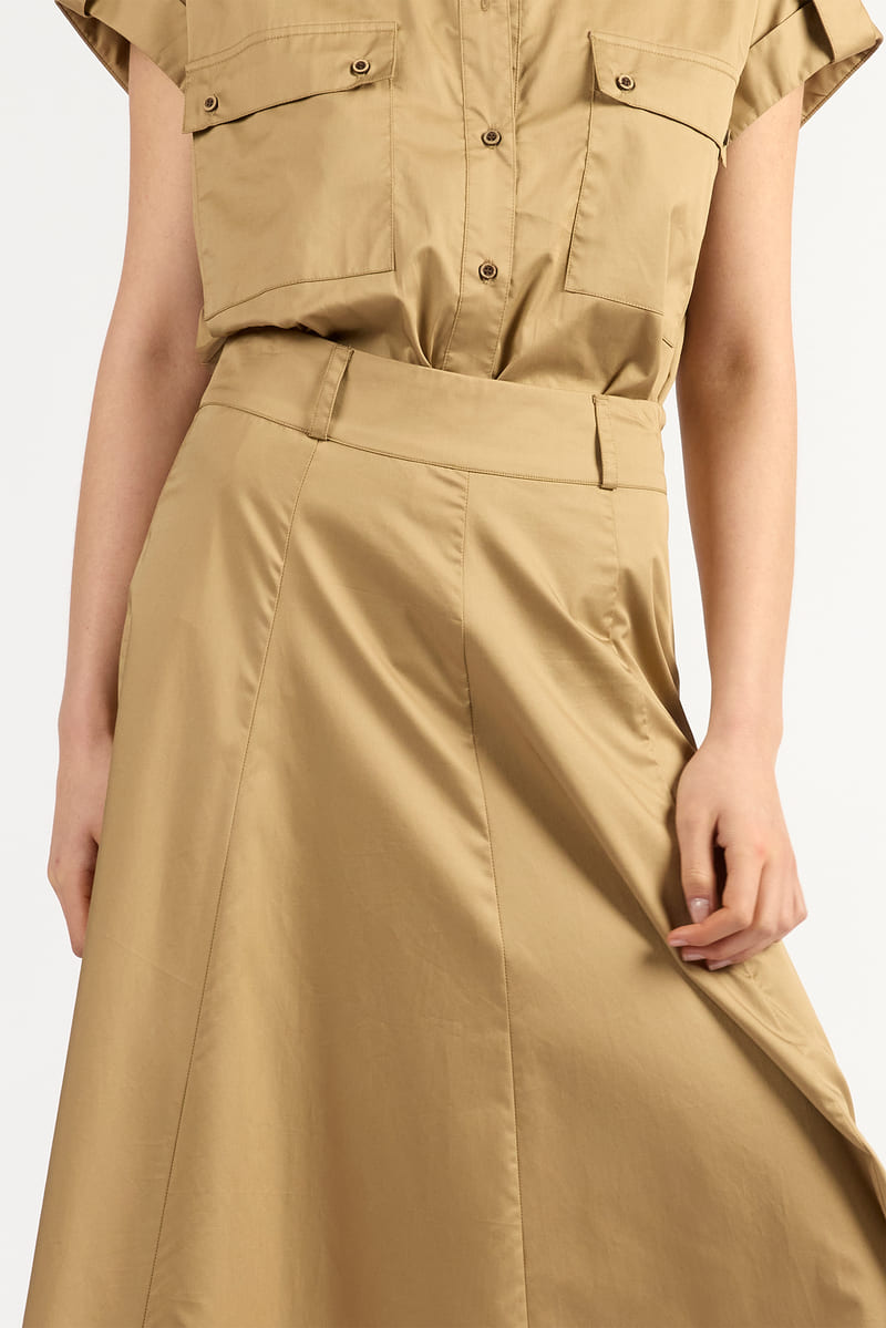 TUESDAY Circle Skirt Tan