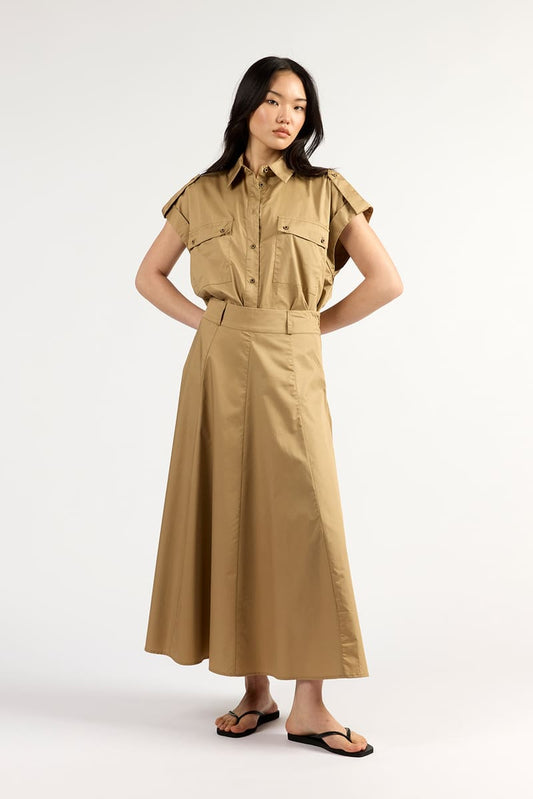 TUESDAY Circle Skirt Tan