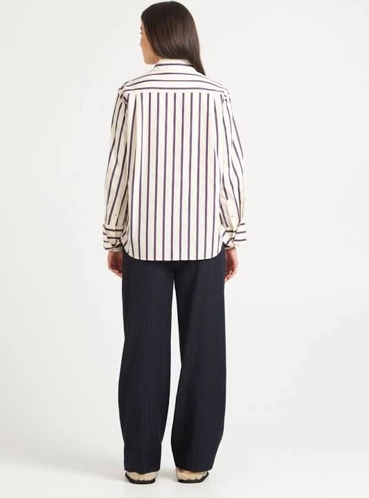 TUESDAY Reed Den Stripe Shirt OWhite