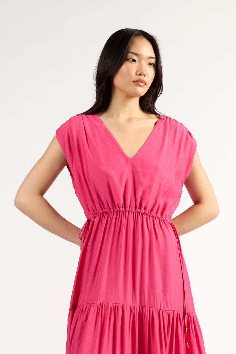 TUES Agni Dress Magenta