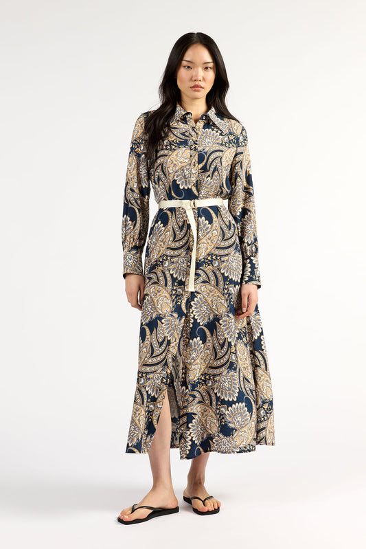TUESDAY Mala LSl Dress NavyP