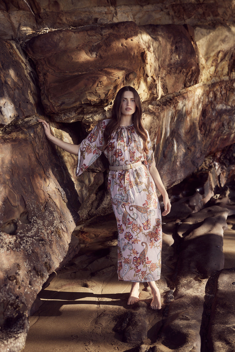 TUESDAY Drape Dress TPink