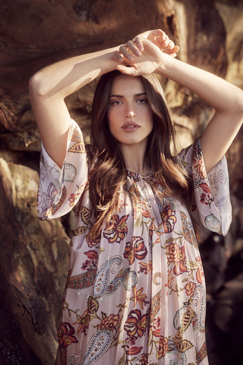 TUESDAY Drape Dress TPink