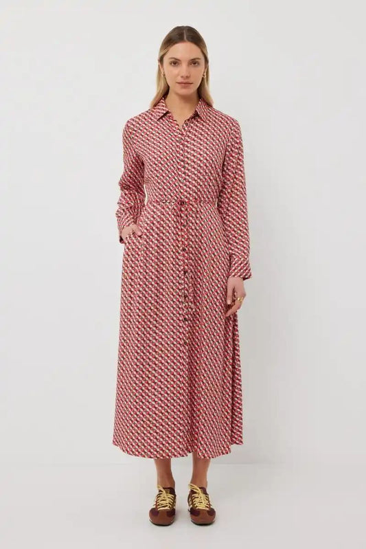 TUES Nicola Reflection Dress Red