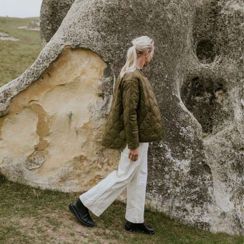 MOKE Talei Quilt Bomber Loden