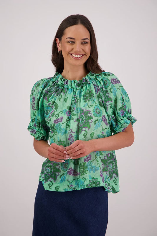 BRIARWOOD Teddy Top GreenFl