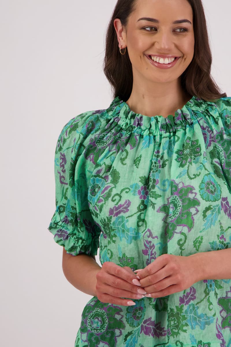 BRIARWOOD Teddy Top GreenFl