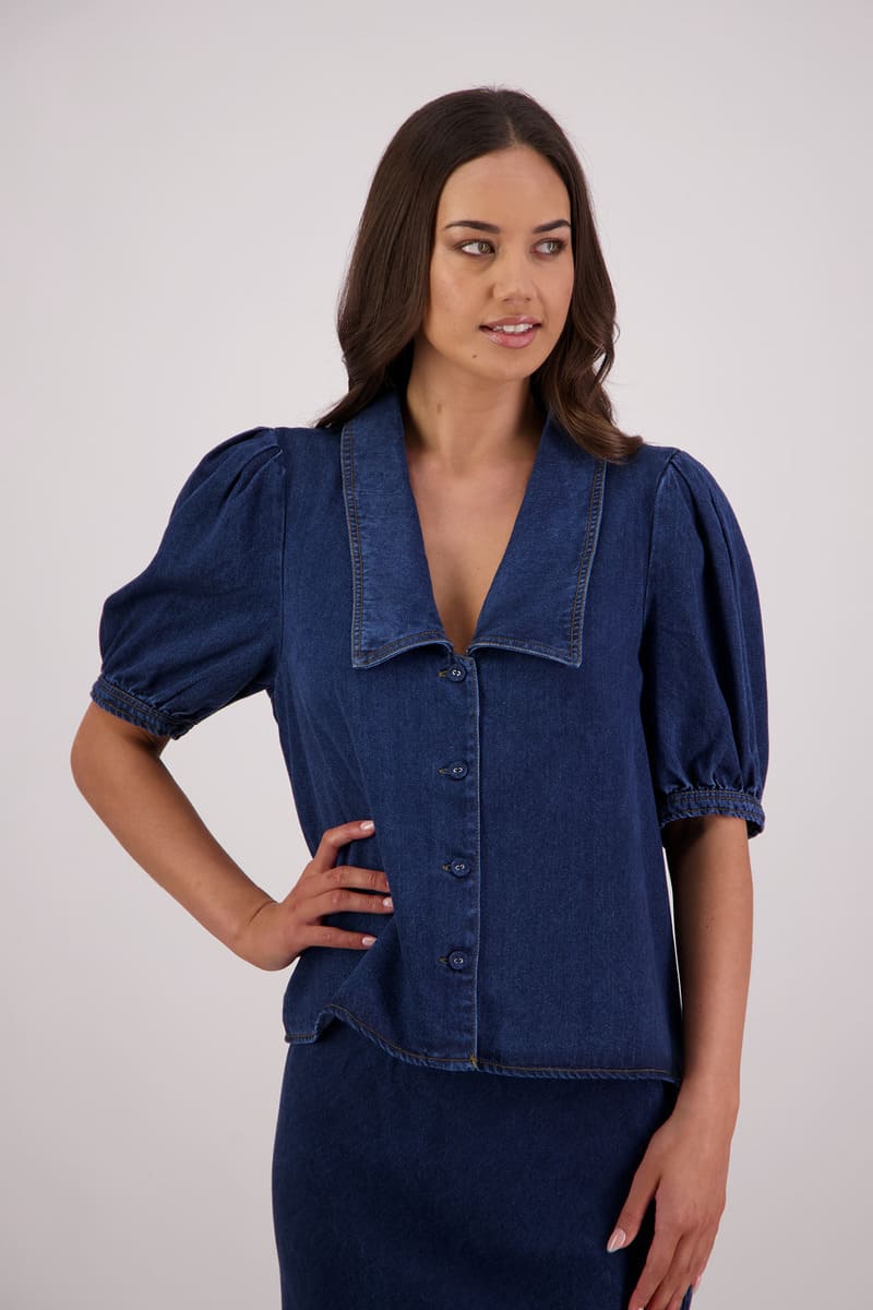 BRIARWOOD Toby Denim Shirt Blue