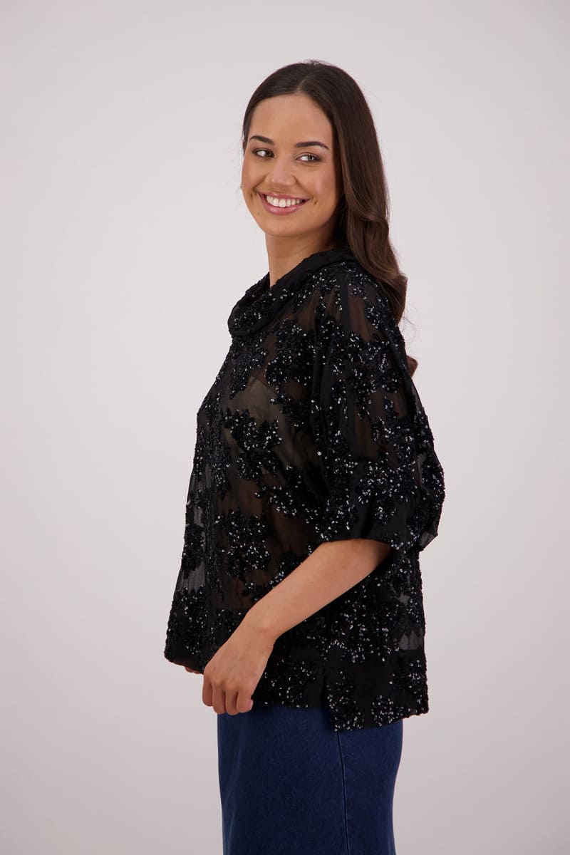 BRIARWOOD Treat Seq Top Black