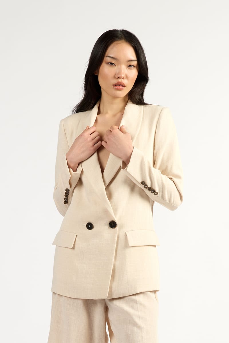 TUES Longline Blazer Oyster