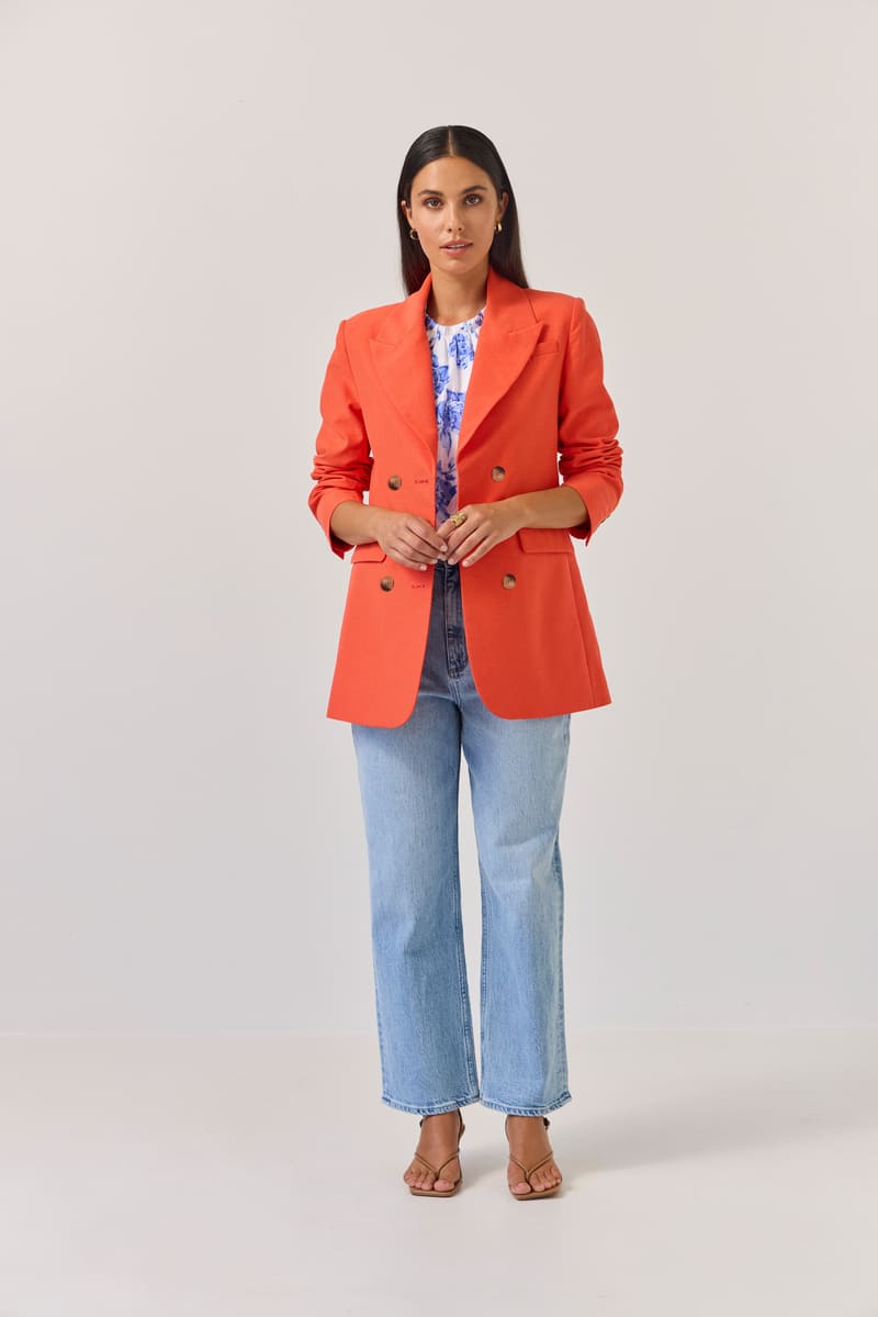 TUESDAY Dove Blazer Tangerine