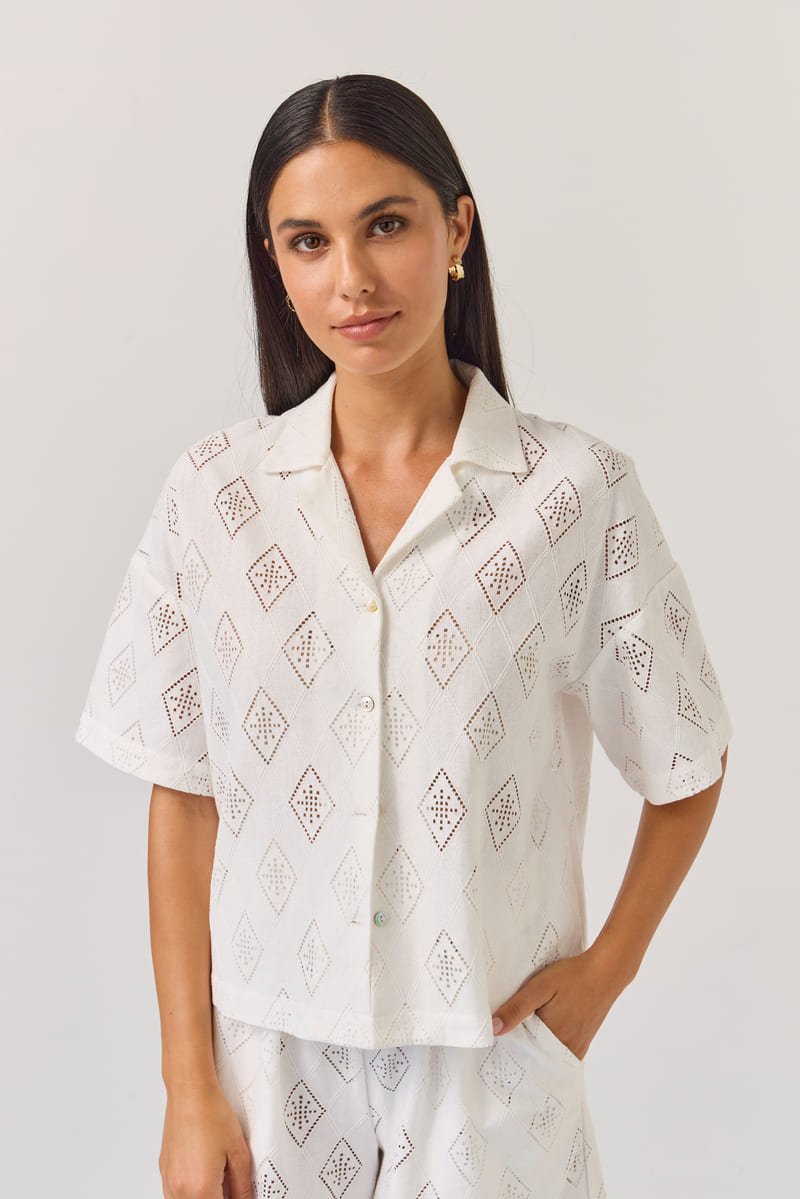 TUESDAY Revere Top Diamond Ivory