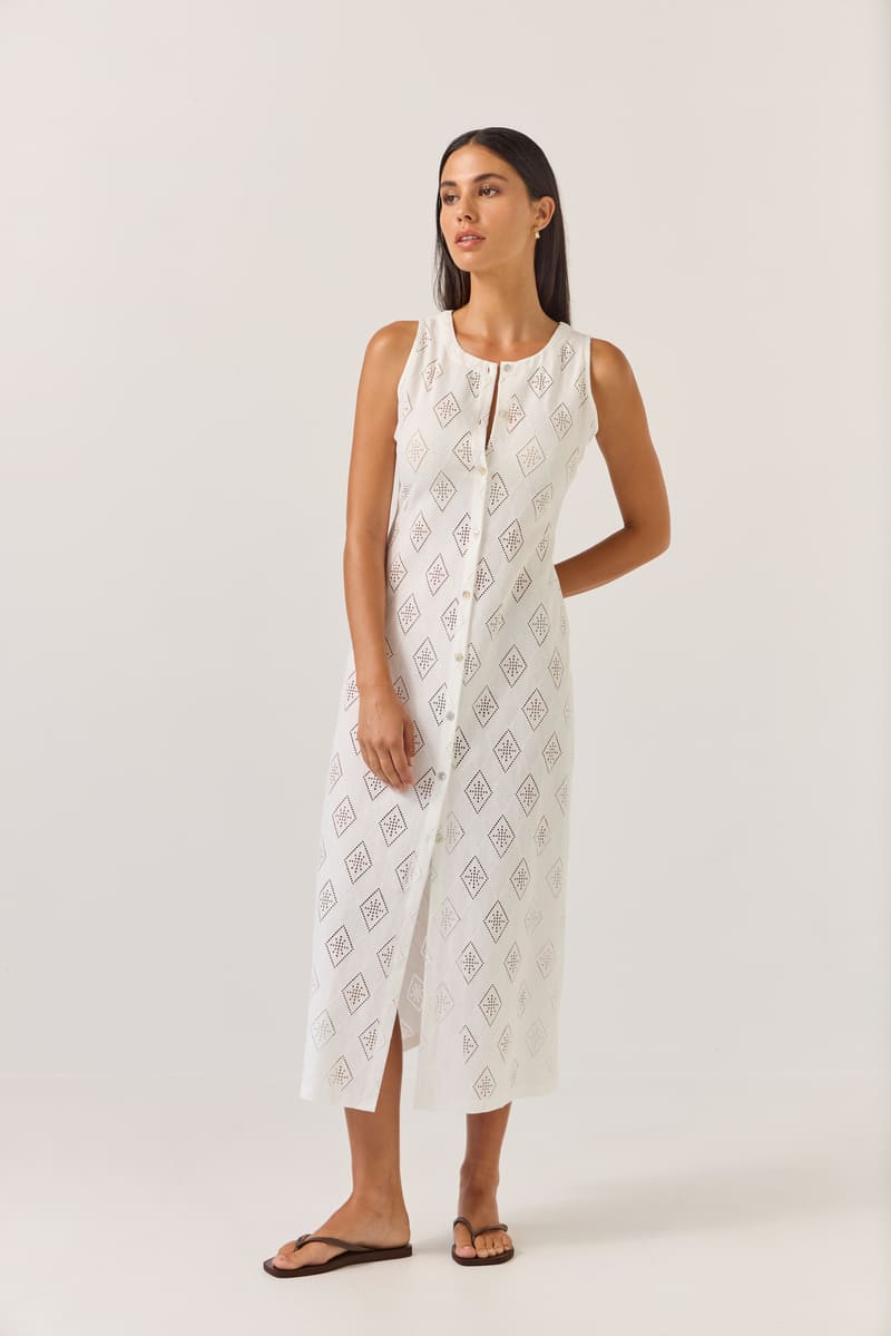 TUESDAY Sage Dress Diamond Ivory