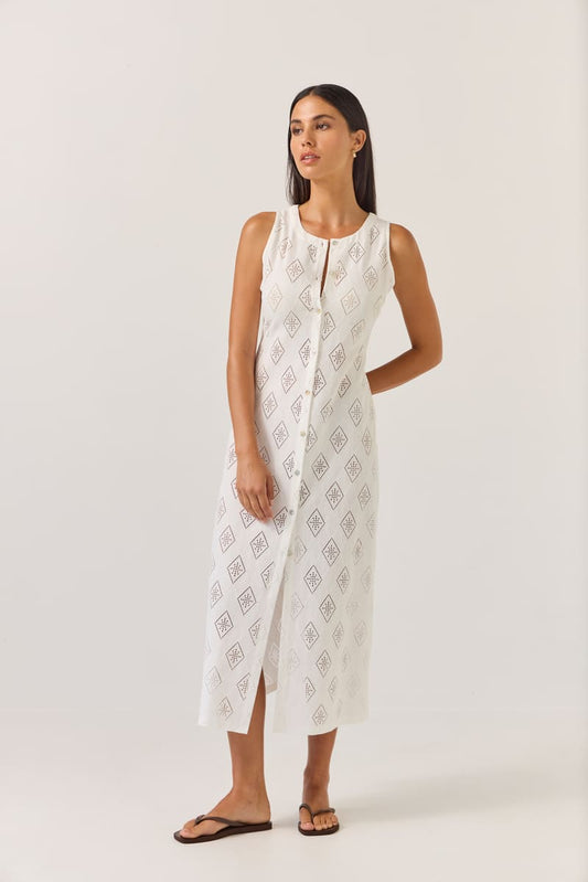 TUESDAY Sage Dress Diamond Ivory