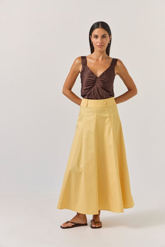 TUESDAY Circle Skirt Gold