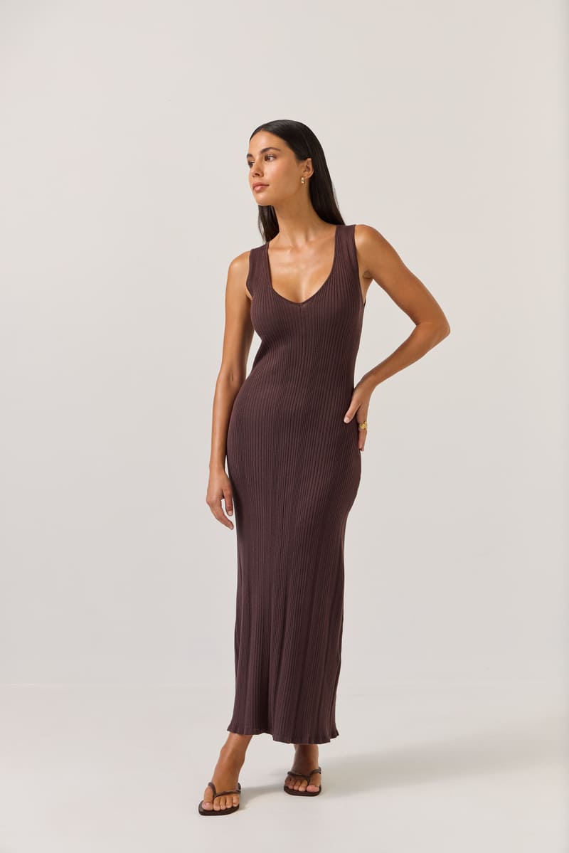 TUESDAY Manon Dress Coffee
