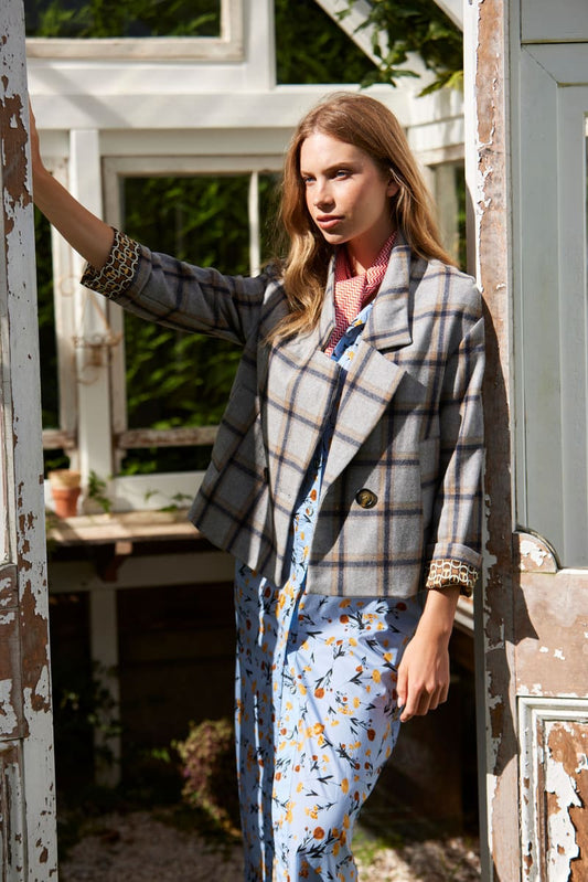 TUESDAY Emma Jacket SilverCheck