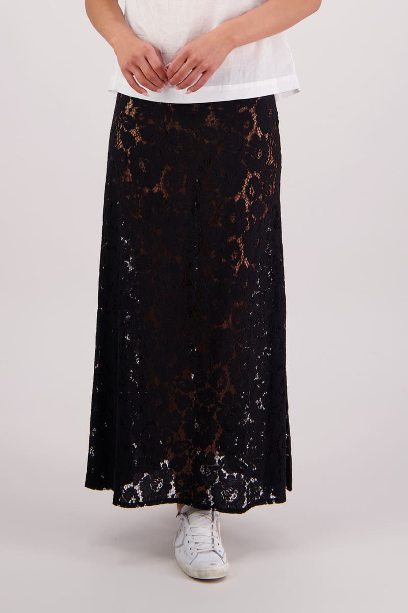 BRIARWOOD Twinkle Lace Skirt Black