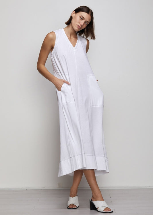 ZAK & PLO Maxi T Dress White