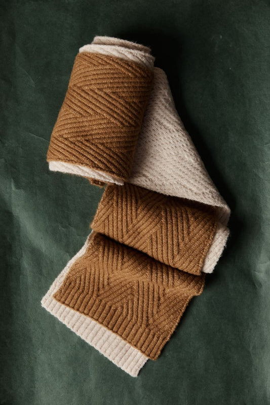 EB&IVE Sable Knit Scarf Bisque