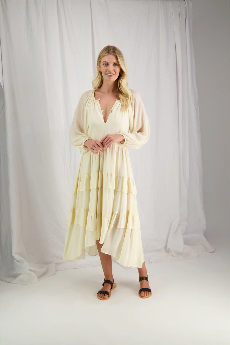 TUESDAY Leah Cream Dress