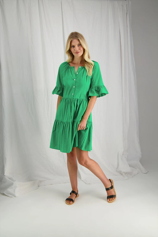 TUESDAY Holiday Green Dress
