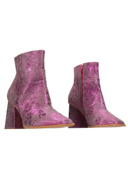 HEY MON Rocco Boot Pink Metal