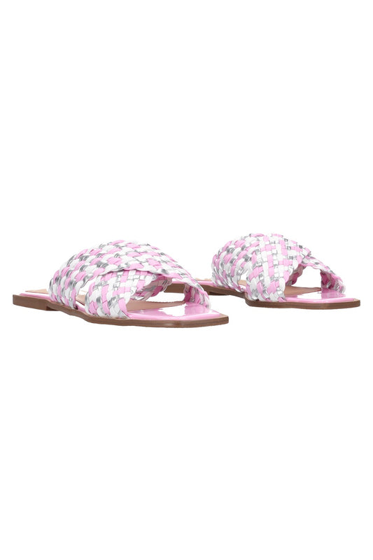 HEY MON Briony Pink/Wh Slide